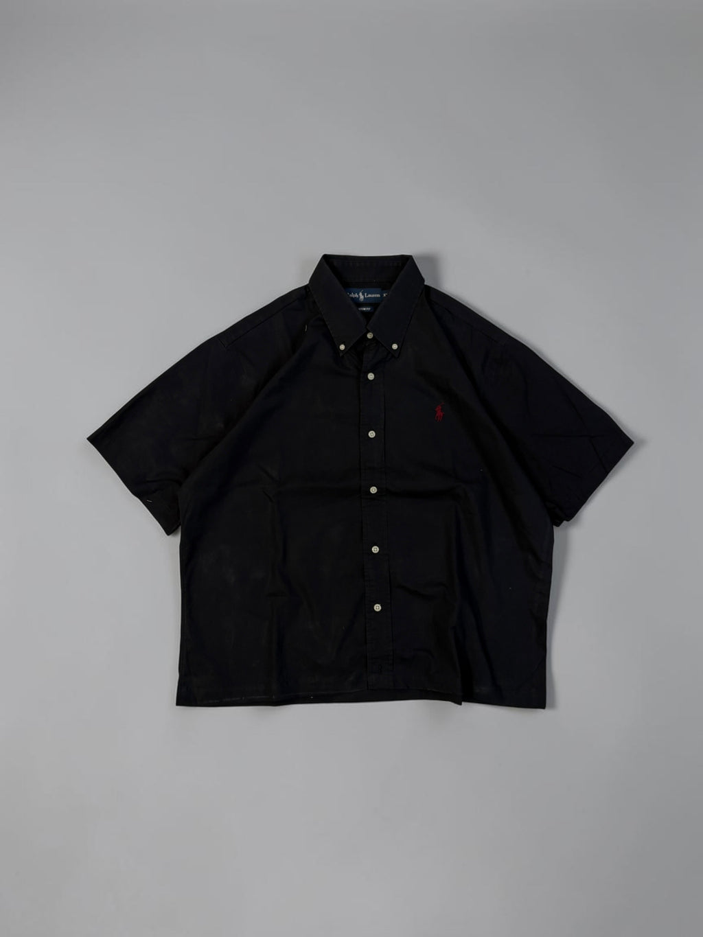 RL BLACK BOXYFIT SHIRT