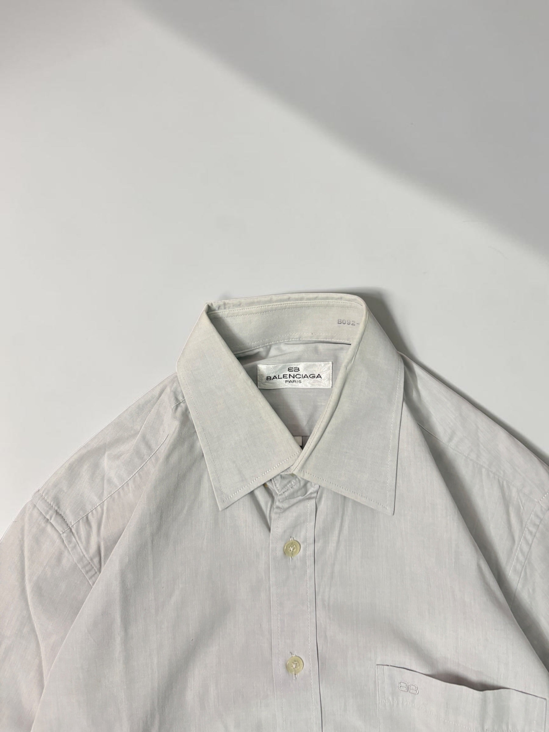 BALENCIAGA GREY FORMAL SHIRT