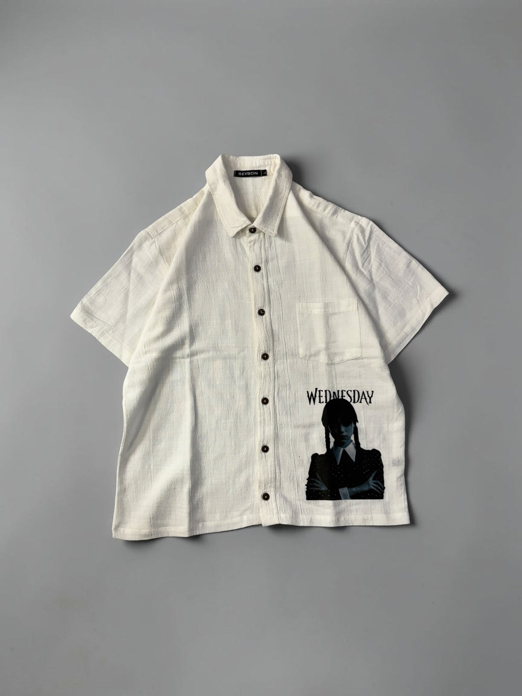 WHITE BOXY SHIRT