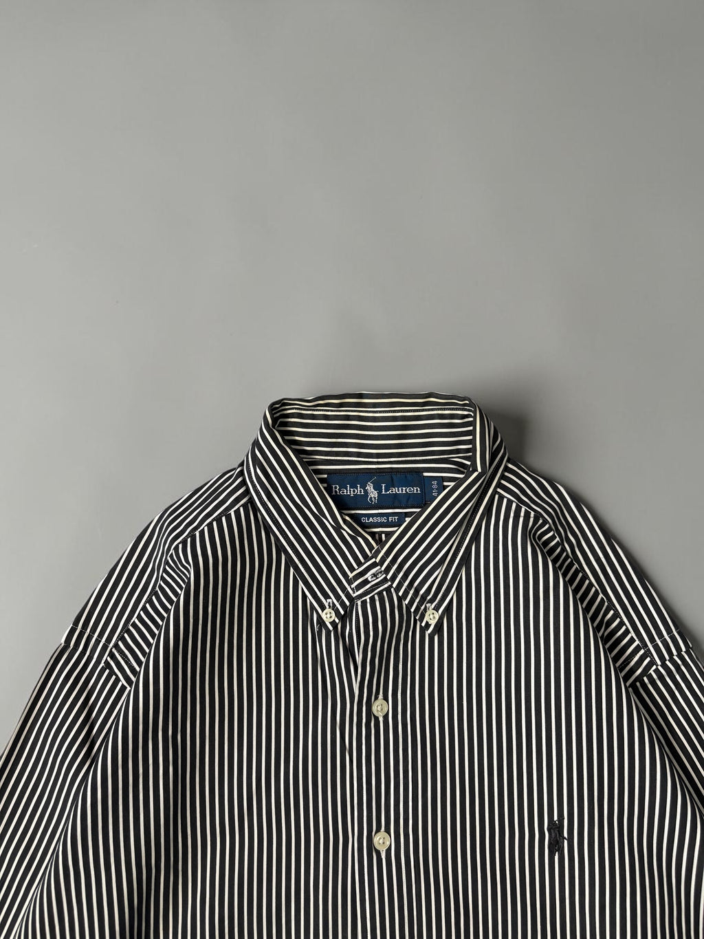 RALPH LAUREN BLACK STRIPPED SHIRT