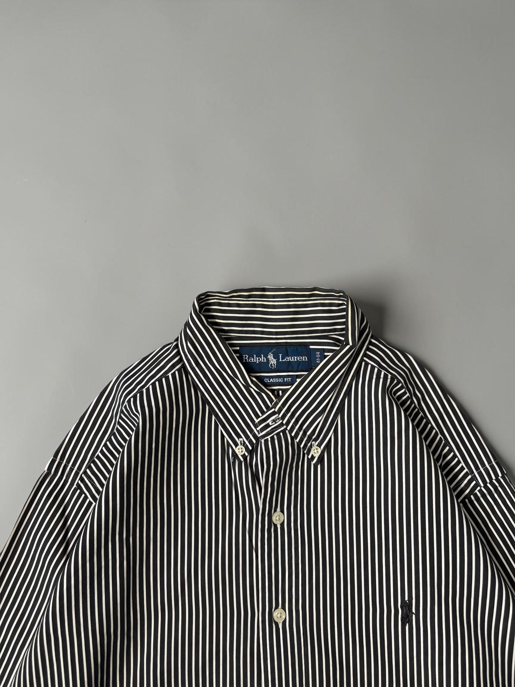 RALPH LAUREN BLACK STRIPPED SHIRT