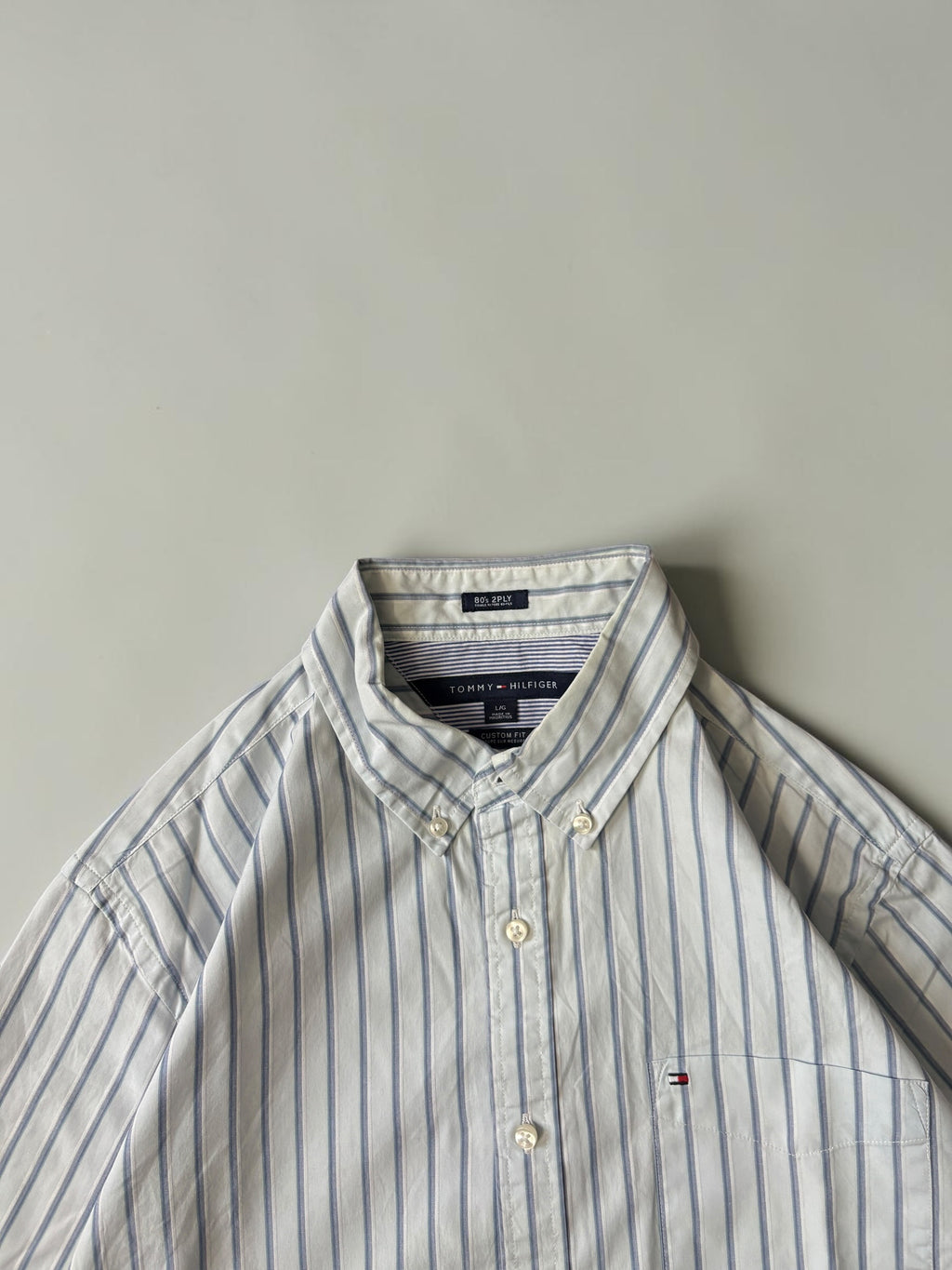 TOMMY HILFIGER BLUE STRIPPED SHIRT