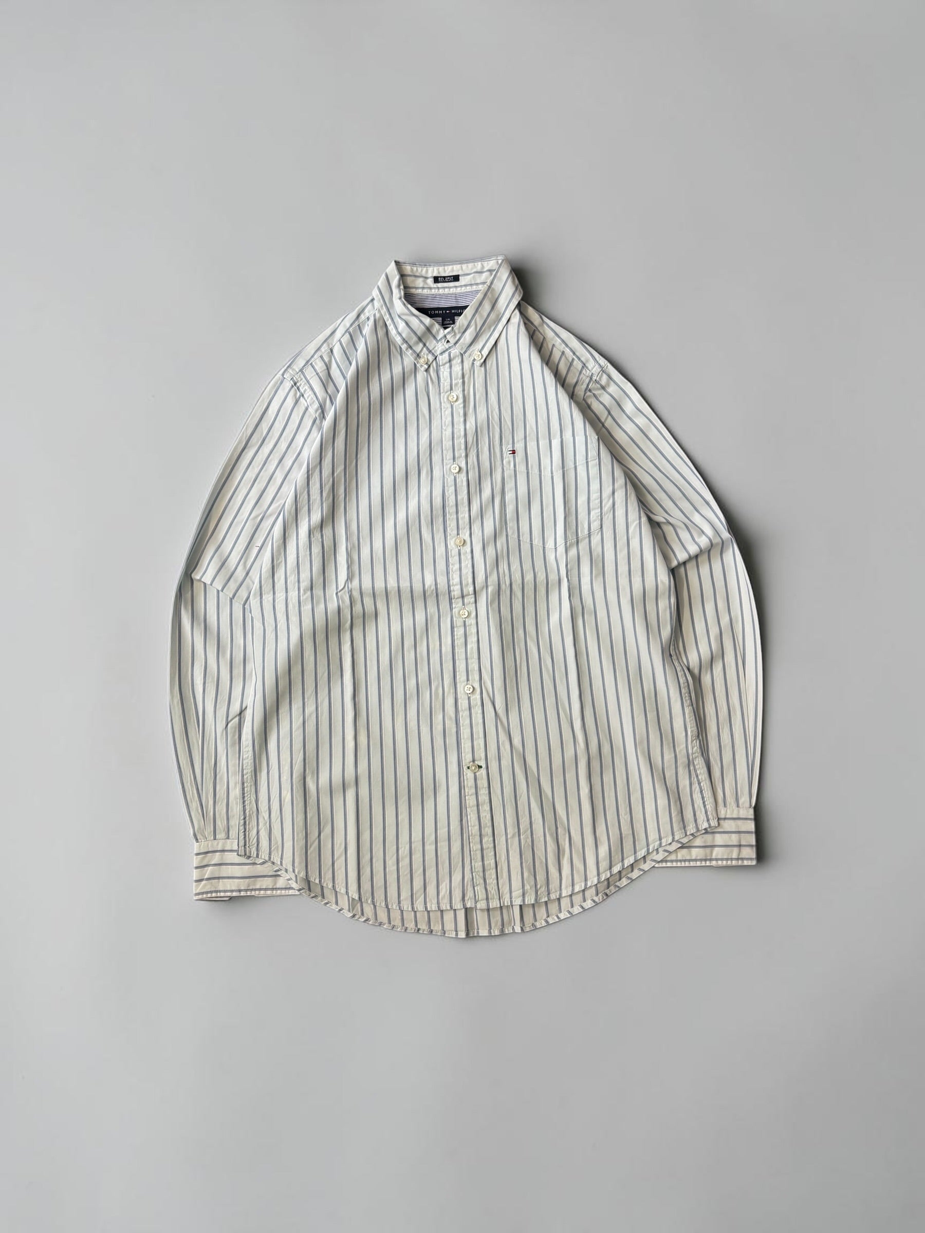 TOMMY HILFIGER BLUE STRIPPED SHIRT